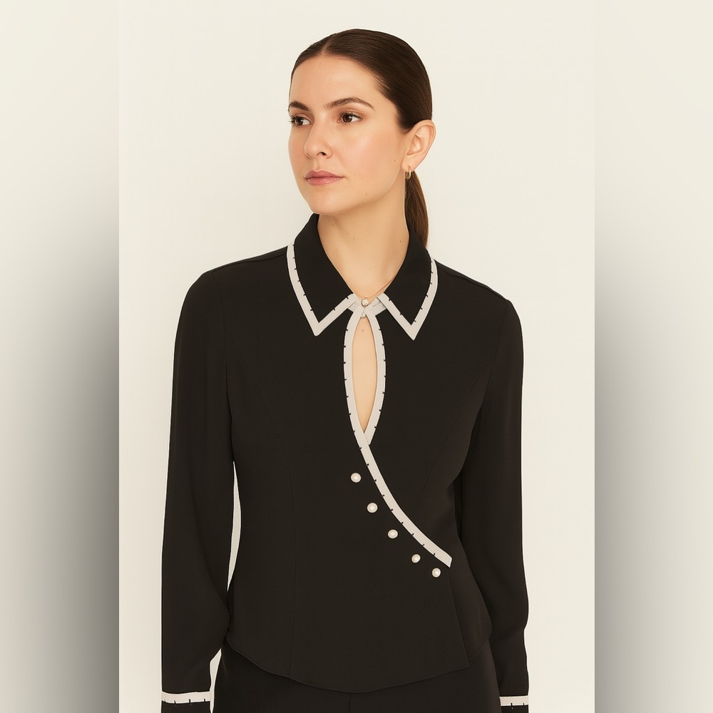 Escada Black and White Women's Top